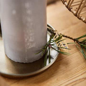 Metal Candle Tray