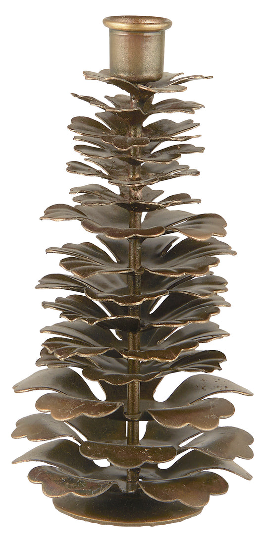Pine Cone Candle Holder | Tall