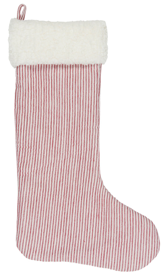 Christmas Stocking | Red/White Stripes