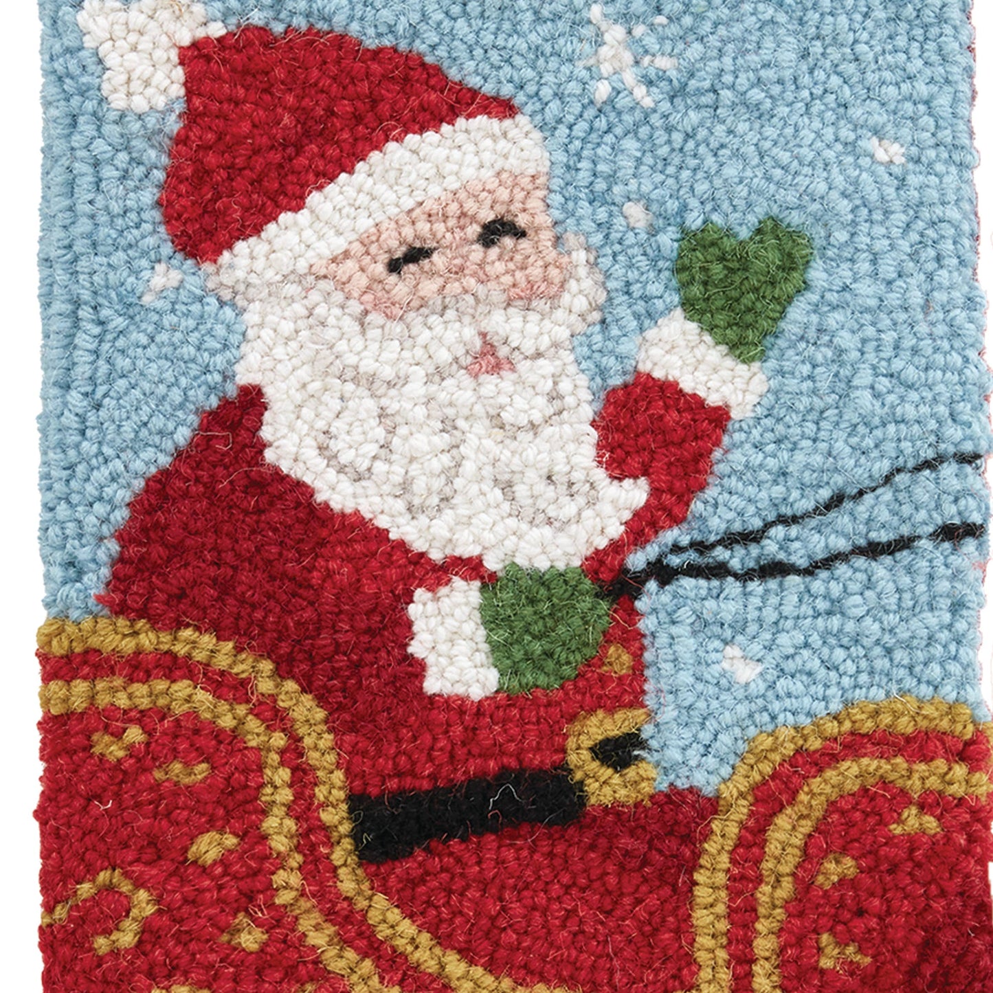 Christmas Stocking | Hook & Loop | Santa On Sleigh