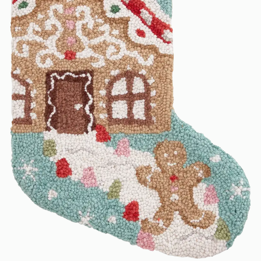 Christmas Stocking | Hook & Loop | Gingerbread House