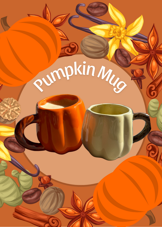Pumpkin Mug | Orange + White