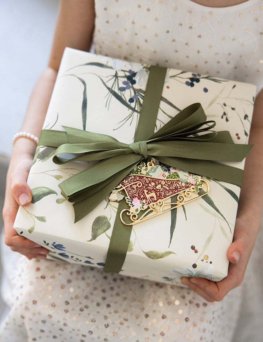 Fine Enamel Christmas Ornament | Sleigh