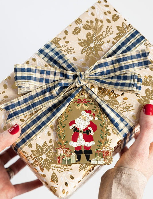Fine Enamel Christmas Ornament | Santa