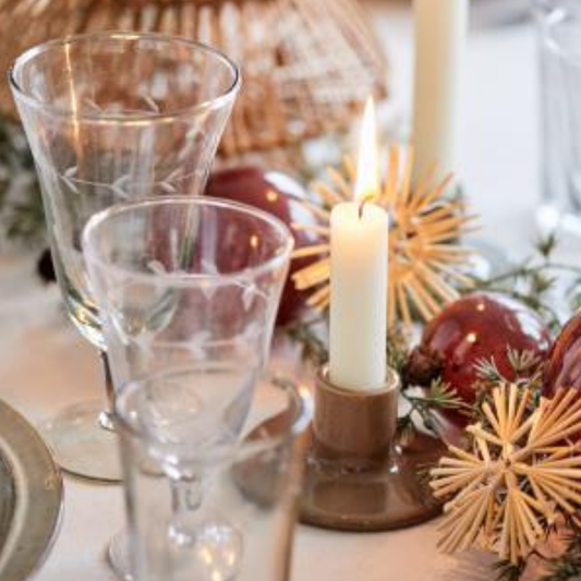 Stone Candle Holder | Fenja Brown