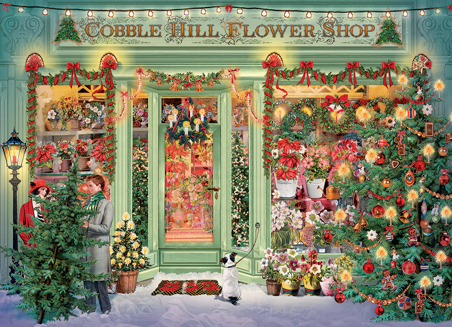 Christmas Puzzle 1000PC | Christmas Flower Shop
