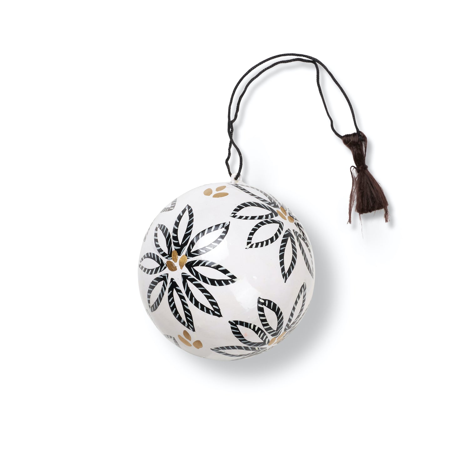 Paper Maché Bauble | Frost Flower