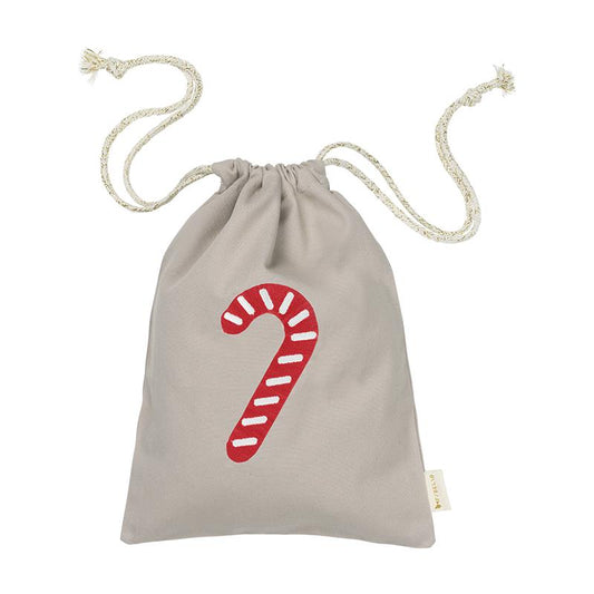 Christmas Gift Bag | Beige | Candycane
