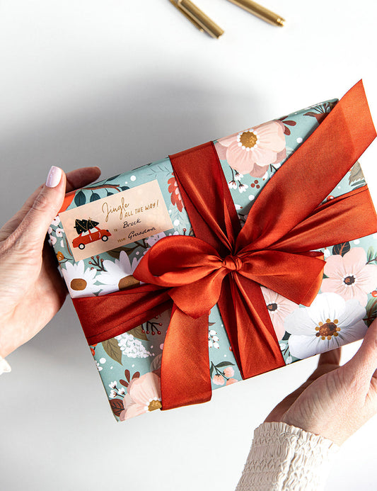 Floral Fields Christmas Stickers - 45 pack