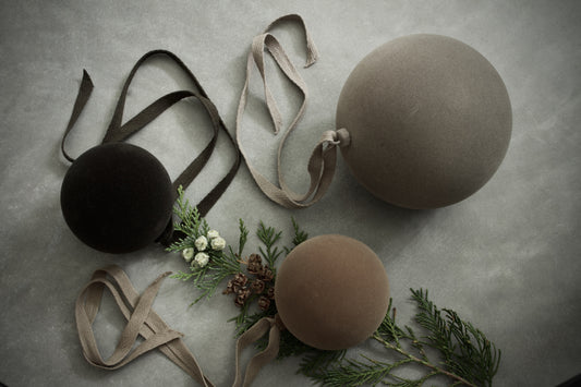 Small Velvet Bauble | Forest Green