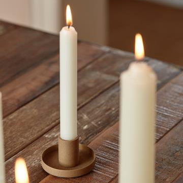 Single Candle Holder | Cognac