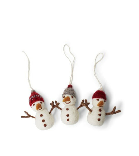 Felt Snowmen | 3pk | Gry & Sif