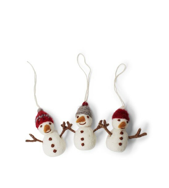 Felt Snowmen | 3pk | Gry & Sif