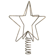 Load image into Gallery viewer, Tree Topper | Star | Antique Brass
