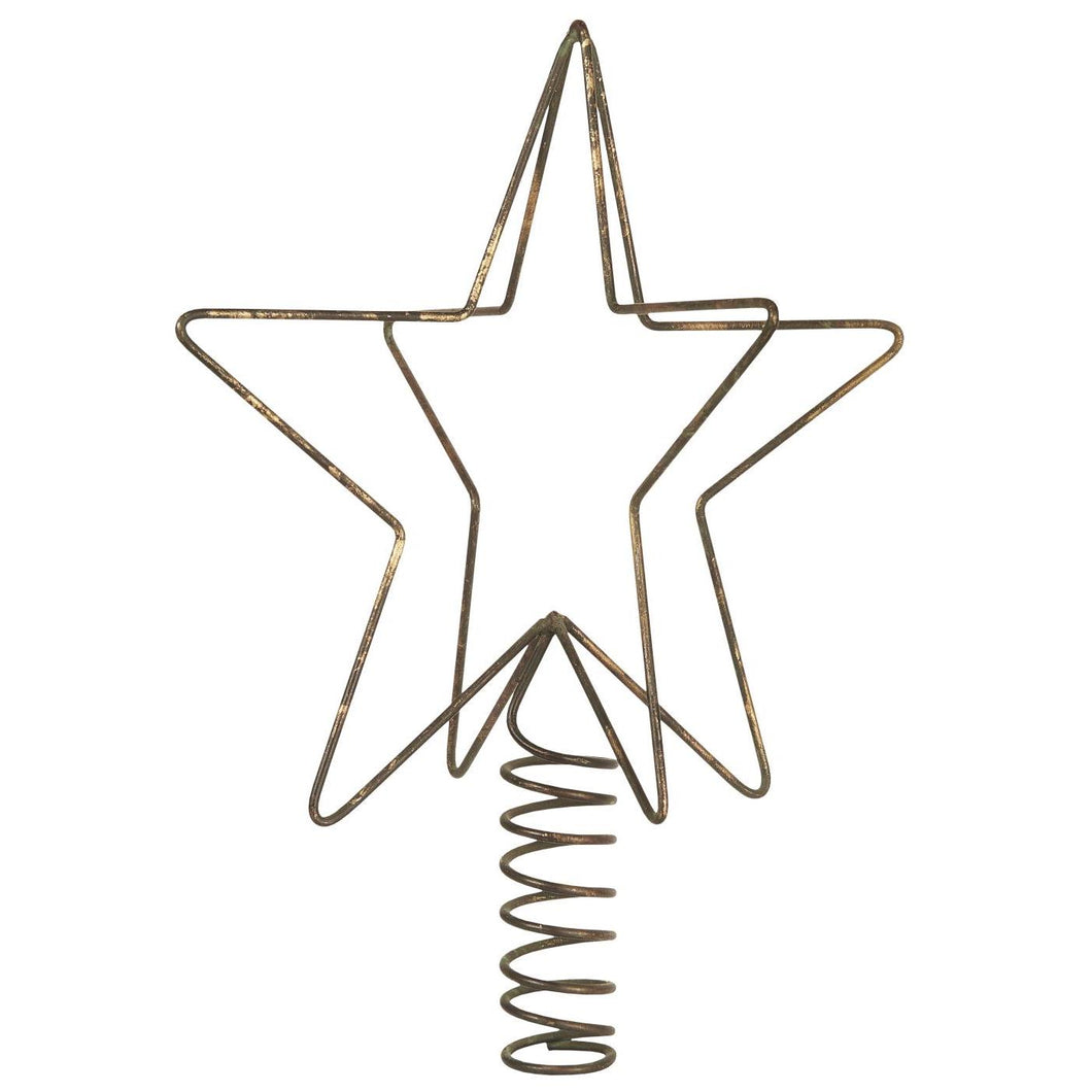 Tree Topper | Star | Antique Brass