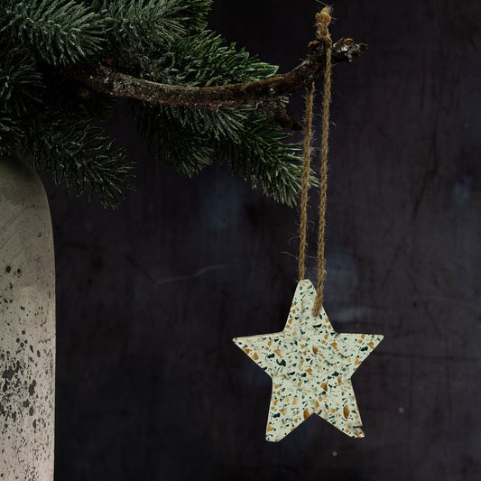 Hanging Star Decoration | Terrazzo