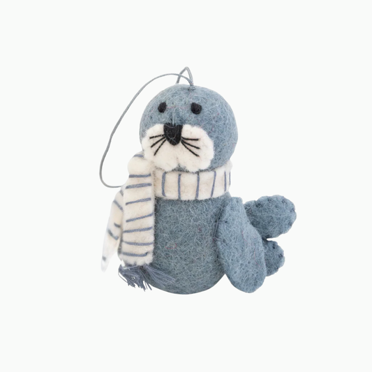 Felt Decoration | Seal w Scarf