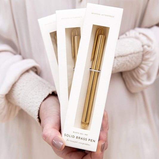 Bespoke Letterpress | Solid Brass Pen