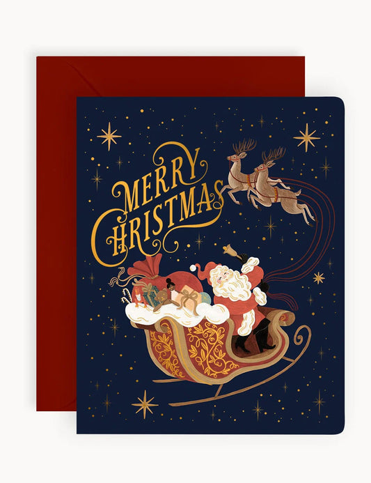 Greeting Card | Merry Christmas (Starry Night)