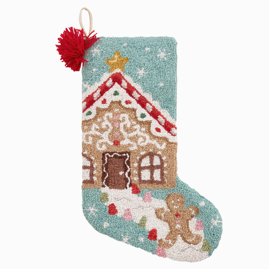 Christmas Stocking | Hook & Loop | Gingerbread House