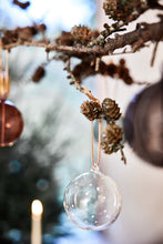 Load image into Gallery viewer, Glass Bauble | Clear | Spots
