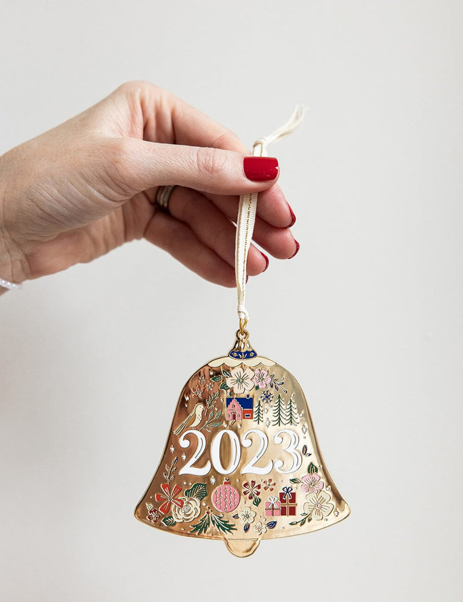 Fine Enamel Christmas Ornament | 2023 Bell