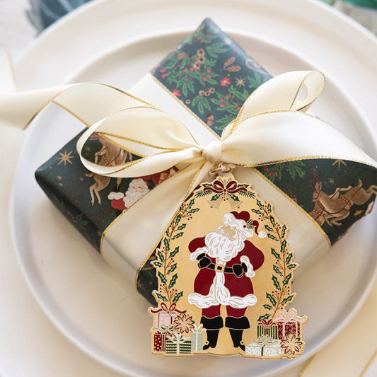 Fine Enamel Christmas Ornament | Santa