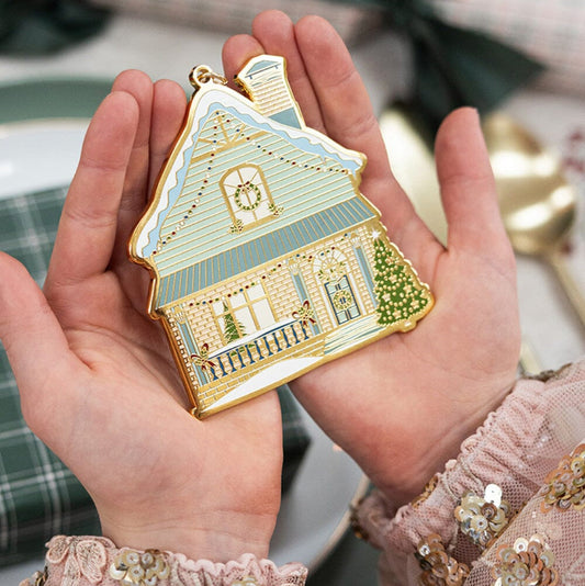Fine Enamel Christmas Ornament | House