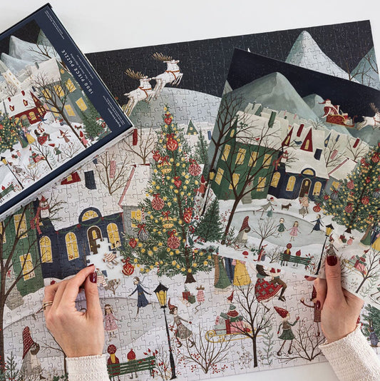 Bespoke Letterpress Christmas Puzzle 1000pc | The Christmas Village