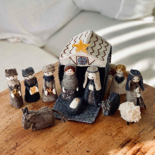 Felt Nativity Scene | Natural