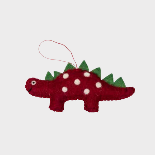 Felt Decoration | Dinosaur | Red