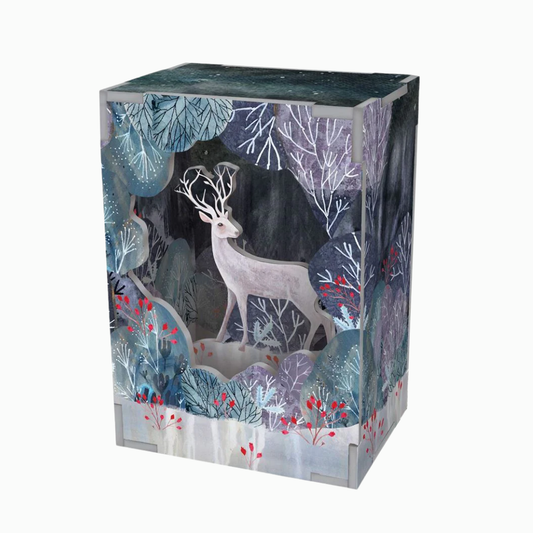 Festive Pop Up |  Silver Stag | Diorama