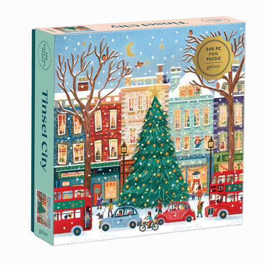 Christmas Foil Puzzle 500pc | Tinsel City