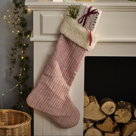 Christmas Stocking | Red/White Stripes