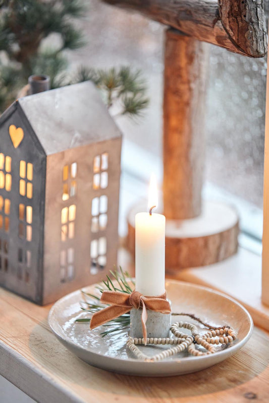 Ceramic Candle Holder | Dappled