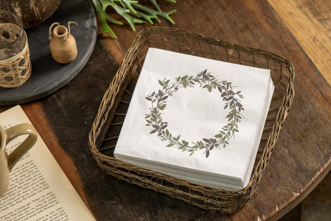 Paper Napkin | Wreath | 20pk