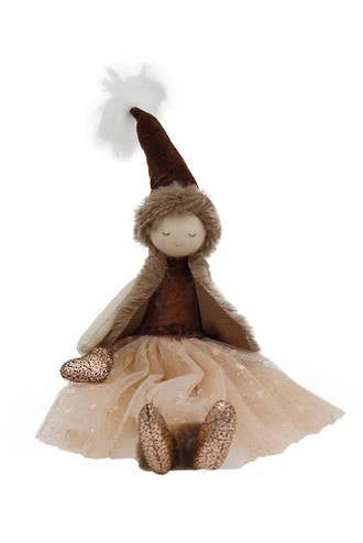 Alicia Sitting Doll | Chocolate