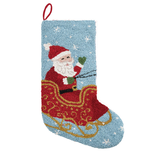 Christmas Stocking | Hook & Loop | Santa On Sleigh