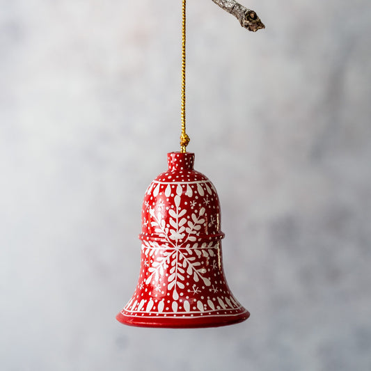 Paper Christmas Bell | Red Snowflake