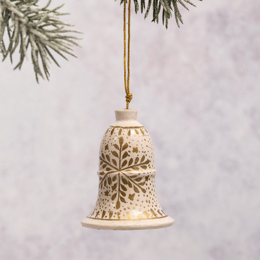 Paper Christmas Bell | White Snowflake