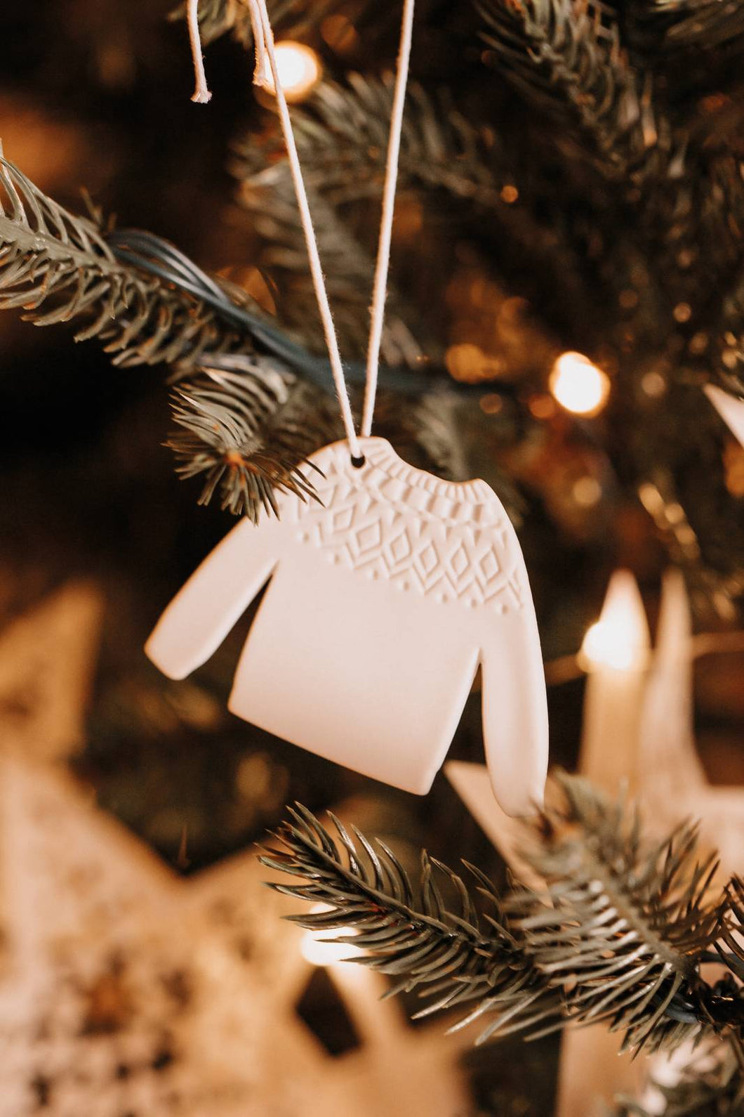 Porcelain Hanging Decoration | Christmas Jumper