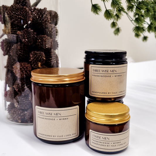 YULE Christmas Candle | Three Wise Men