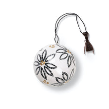 Load image into Gallery viewer, Paper Maché Bauble | Frost Flower
