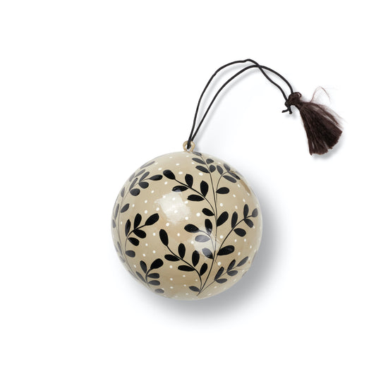 Paper Maché Bauble | Mistletoe
