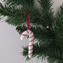 Load image into Gallery viewer, Felt Candy Cane Decoration
